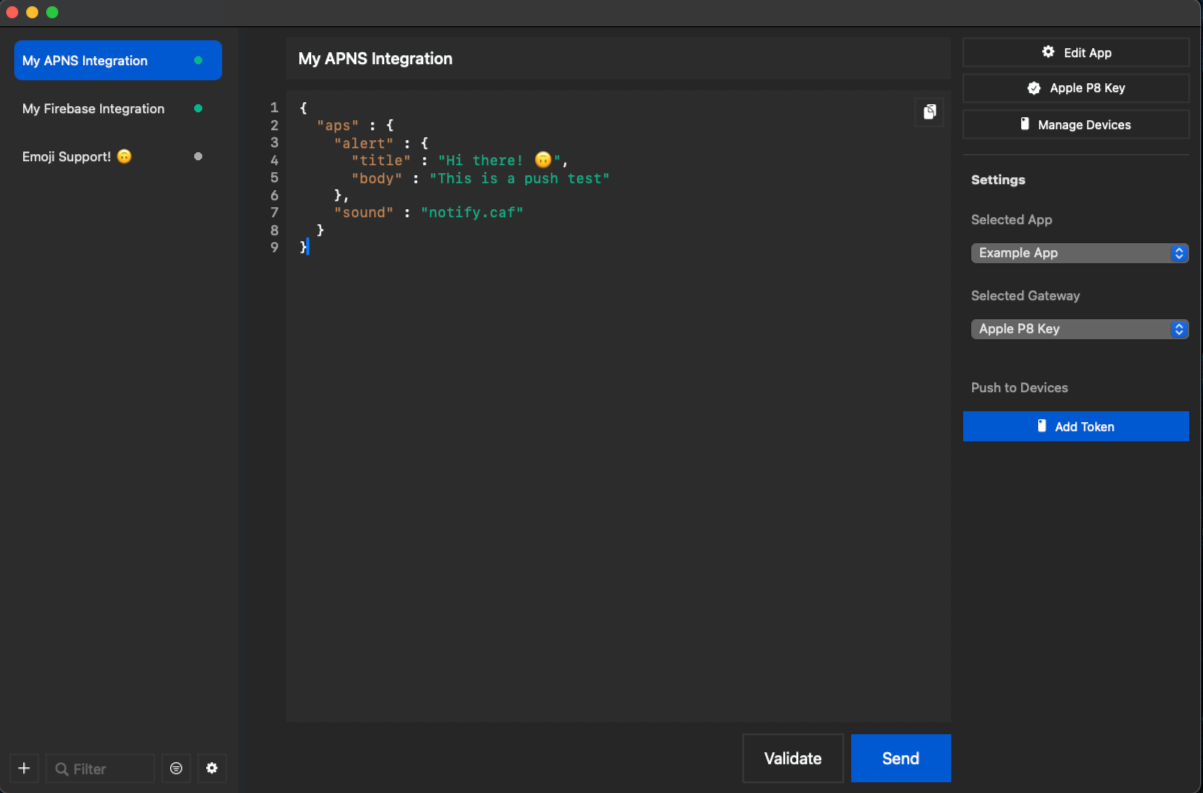 Push Notification Debugger